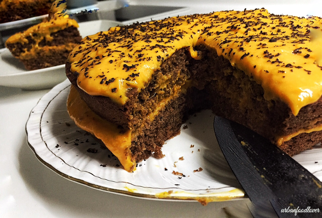 mango chocolate cake 1