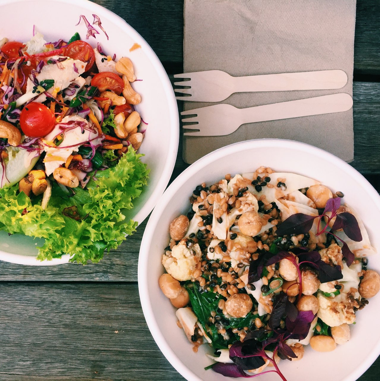 food salad bowls