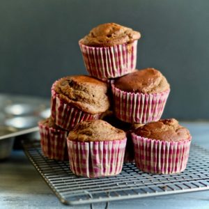 healthy-chocolate-chip-banana-muffins-homemade